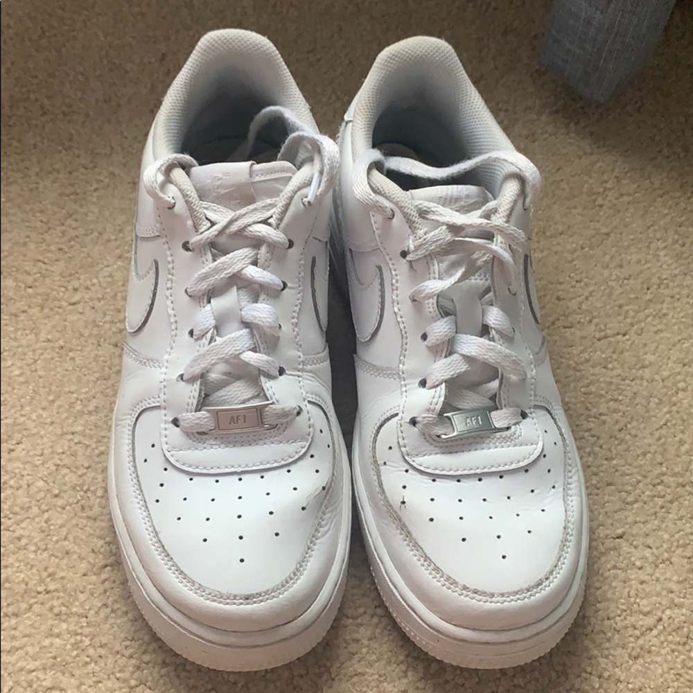 white air force 1’s!!